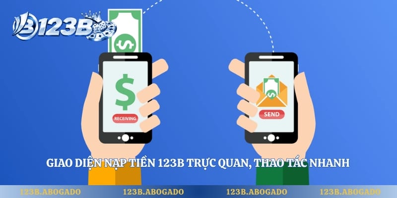 Giao diện nạp tiền 123B trực quan, thao tác nhanh